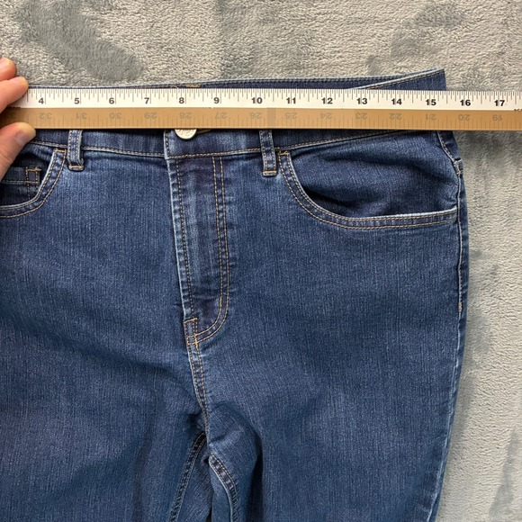 J.‎ McLaughlin Twisted Hem Denim Cropped Jeans Women's 8 Raw Hem - Picture 6 of 8